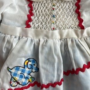 Vintage | Dresses | Vintage Baby Girl Dress With Smocking And Rick Rack ...